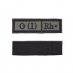 Шеврон KE Tactical Группа крови О (I) Rh+ прямоугольник 2,5х9 см олива/черный