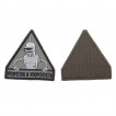 Шеврон KE Tactical Упорство и Упоротость треугольник 7 см олива/черный/серый
