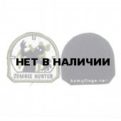 Шеврон KE Tactical Zombie Hunter 6х6 см олива/черный/белый