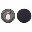 Шеврон KE Tactical Рядовой пингвин круглый 9 см олива/черный/белый