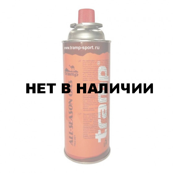 Баллон Tramp штоковый с газом для походных газовых горелок, плит, светильников, 220 гр.
