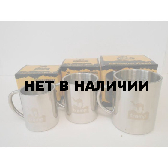 Термокружка Tramp TRC-008, нержавеющая сталь, двойные стенки, вместимость 225 гр