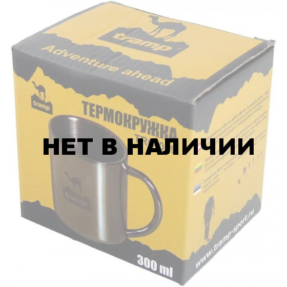Термокружка Tramp TRC-009, нержавеющая сталь, двойные стенки, вместимость 300 гр