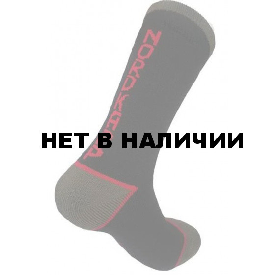 Термоноски NordKapp Thermolite м. 979 черные с красным кантом