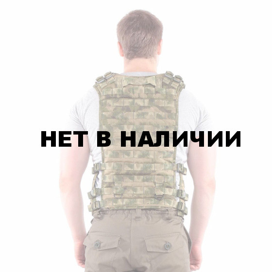 Жилет-основа KE Tactical Скорпион с расширенной спиной на MOLLE с застежкой на молнию и фастекс мох со стропами мох