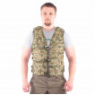 Жилет-основа KE Tactical Скорпион с расширенной спиной на MOLLE с застежкой на молнию и фастекс мох со стропами мох