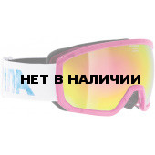 Очки горнолыжные Alpina SCARABEO JR. MM white/blue/pink/print (periwinkle storm) (б/р:ONE SIZE)