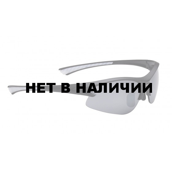Очки солнцезащитные BBB Impulse PC Smoke flash mirror lens white tips matt black (BSG-38)
