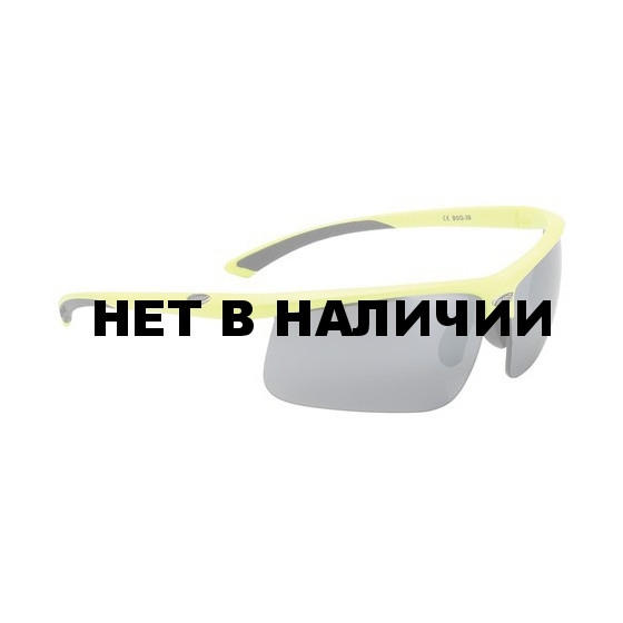 Очки солнцезащитные BBB Winner PC Smoke flash mirror lens black tips neon yellow (BSG-39_3912)