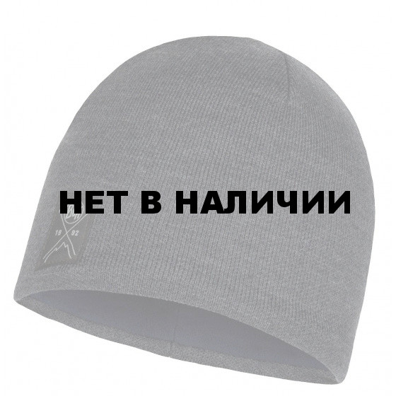 Шапка BUFF KNITTED & POLAR HAT SOLID GREY