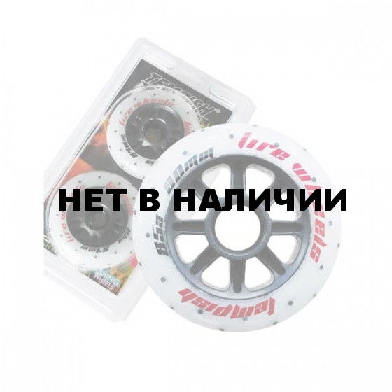 Комплект колёс для роликов TEMPISH FUNNY FIRE wheels 85A 80x24 mm (1*2pcs) Белый