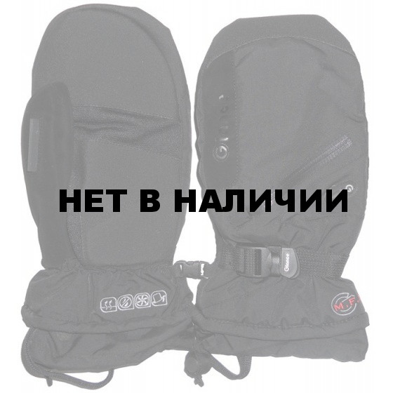 Варежки GLANCE Fighter mitten black/black (черный/черный) 