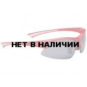 Очки солнцезащитные BBB Impulse PC Smoke flash mirror lens white tips red (BSG-38)