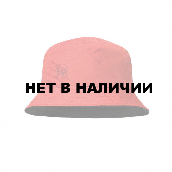 Кепка BUFF TRAVEL BUCKET HAT COLLAGE RED-BLACK
