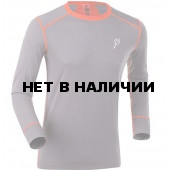 Футболка с длинным рукавом Bjorn Daehlie UNDERWEAR Shirt WARM LS Shark/Tangerine Tango (Серый/оранжевый) 