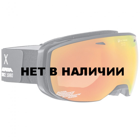 Очки горнолыжные Alpina ESTETICA QMM black matt_QMM red sph S2 