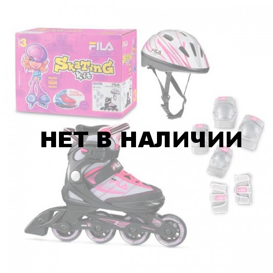 Комплект, 3 элемента защиты + ролики FILA 2016 J-ONE COMBO 3 SET GIRL 