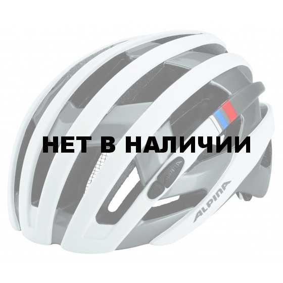 Велошлем Alpina 2018 Campiglio white-silver-blue-red