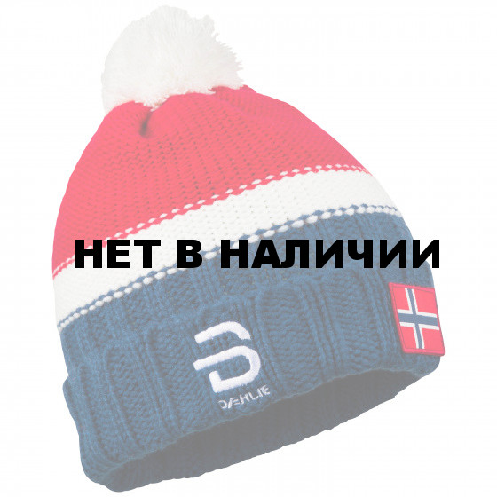 Шапка Bjorn Daehlie 2017-18 Hat Podium 2.0 Heavy Knit Norwegian Flag (US:one size)