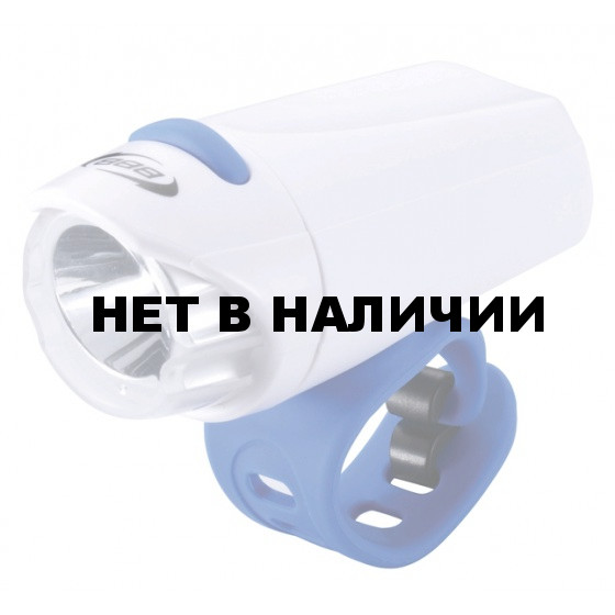 Фонарь передний BBB EcoBeam 0.2W with strap 3x AAA white/blue (BLS-75)