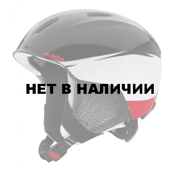Зимний Шлем Alpina CARAT LX black-white-red