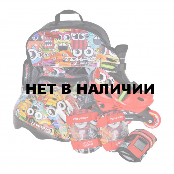 Комплект, 3 элемента защиты + ролики TEMPISH 2017 MONSTER BABY SKATE set 