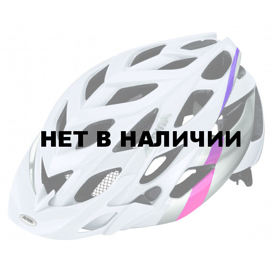 Велошлем Alpina 2018 D-Alto white-silver-pink