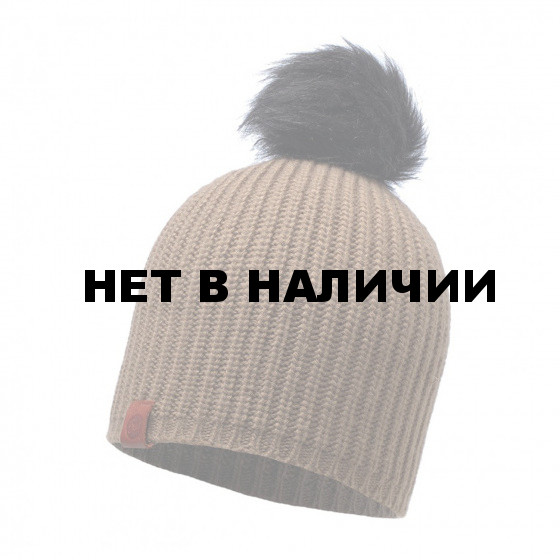 Шапка BUFF KNITTED HAT ADALWOLF BROWN TAUPE