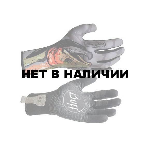 Перчатки рыболовные BUFF Sport Series MXS Gloves BS Steelhead (серый/рыба) 
