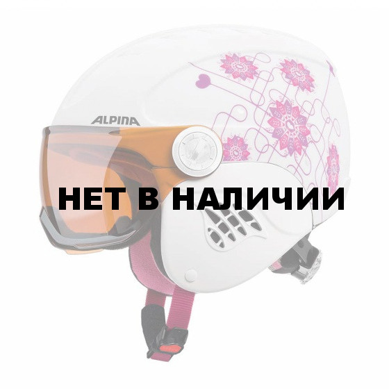Зимний Шлем Alpina CARAT VISOR white-pink 