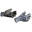 Перчатки рыболовные BUFF Pro Series Angler Gloves Fish Camo (серо-белый камуфляж) 
