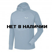 Жакет для активного отдыха Salewa 2017-18 PUEZ DRY M L/S HOOD HZ TEE poseidon