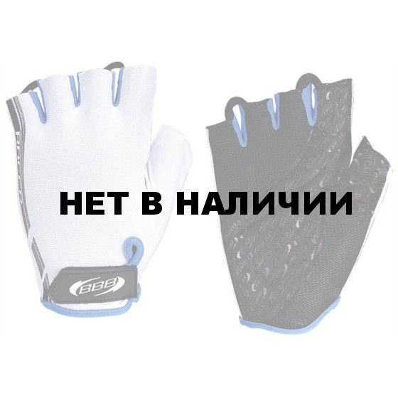 Перчатки велосипедные BBB Racer white blue (BBW-37) 