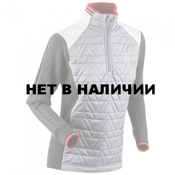 Жакет беговой Bjorn Daehlie 2017-18 Half Zip Comfy Wmn Silver Filigree (US:S)