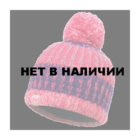 Шапка BUFF KNITTED & POLAR HAT CHILD TWIST BLOSSOM RED (US:one size)