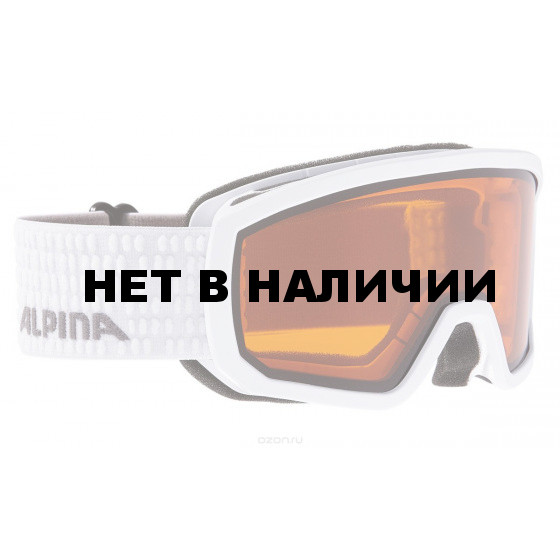 Очки горнолыжные Alpina SCARABEO JR. DH white/grey (white dots) (б/р:ONE SIZE)
