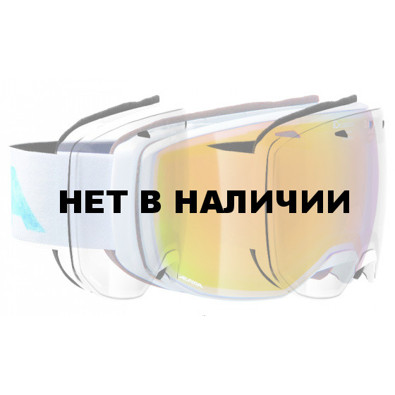 Очки горнолыжные Alpina ESTETICA MM white/blue/pink/print (periwinkle storm) (б/р:ONE SIZE)