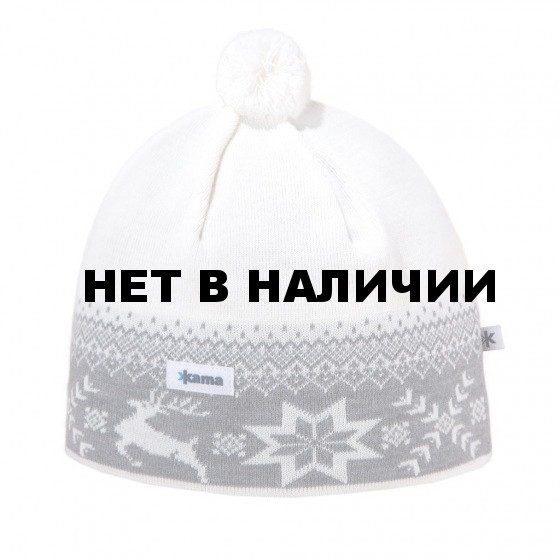 Шапка Kama 2016-17 AW01 off white 