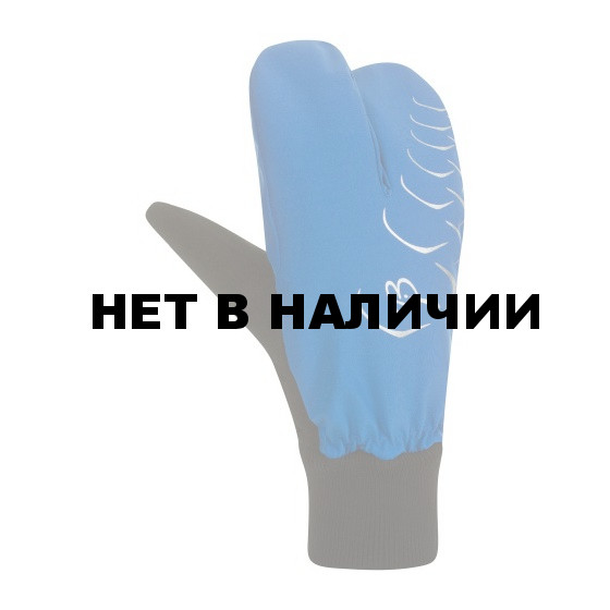 Перчатки беговые Bjorn Daehlie Mittens CLAW Ocean Blue/Black (синий/черный) 