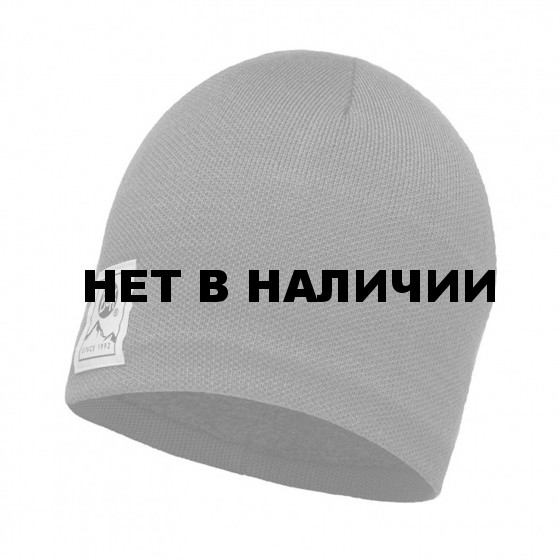 Шапка BUFF KNITTED & POLAR HAT SOLID GREY CASTLEROCK 