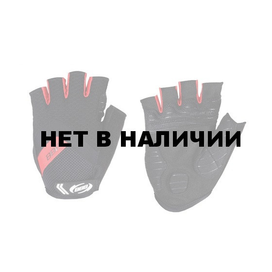 Перчатки велосипедные BBB HighComfort черный/красный (BBW-41)