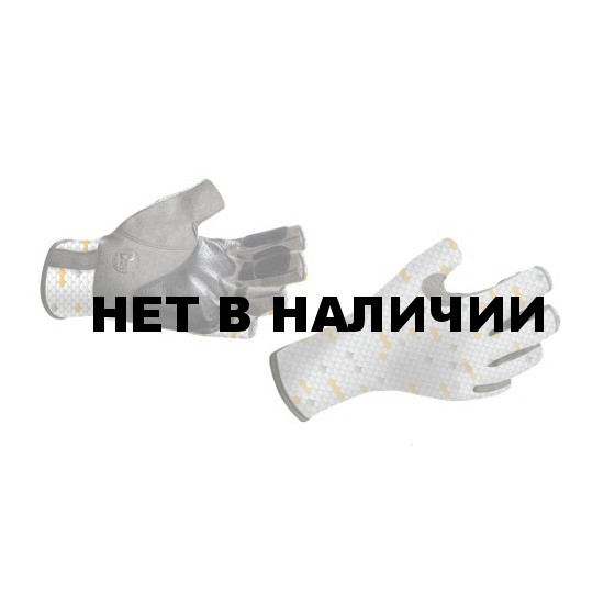 Перчатки рыболовные BUFF Pro Series Angler Gloves белая чешуя 
