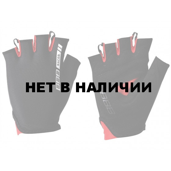 Перчатки велосипедные BBB Racer черный/красный (BBW-44)