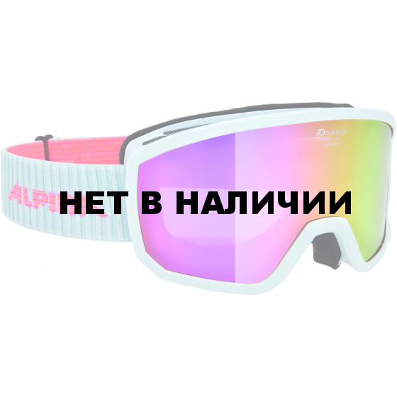 Очки горнолыжные Alpina SCARABEO S MM white MM pink S2 / MM pink S2 (S40)