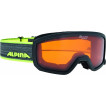 Очки горнолыжные Alpina SCARABEO JR. DH black-neon DH zyl. S2 / DH zyl. S2 (7-14)