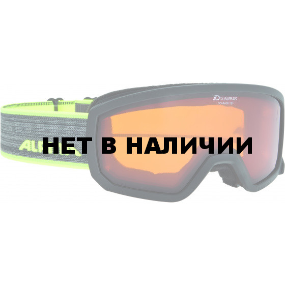 Очки горнолыжные Alpina SCARABEO JR. DH black-neon DH zyl. S2 / DH zyl. S2 (7-14)