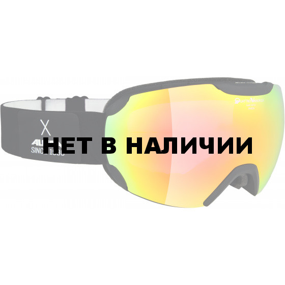 Очки горнолыжные Alpina PHEOS QVMM black matt QV MM red sph. S2 / QV MM red sph. S2 (L50)