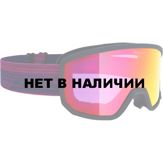 Очки горнолыжные Alpina SCARABEO MM zyl. black matt MM red zyl. S2 / MM red zyl. S2 (L50)