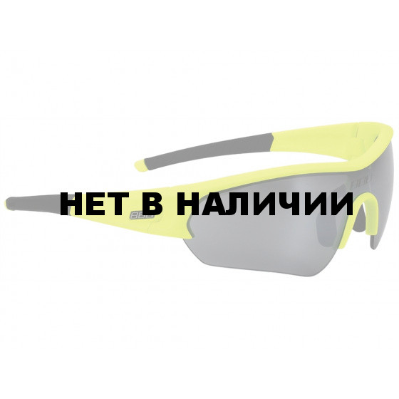 Очки солнцезащитные BBB Select neon yellow PC Smoke flash mirror lens черный