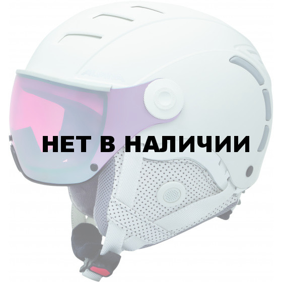 Зимний шлем с визором Alpina 2018-19 JUMP JV QVMM white matt